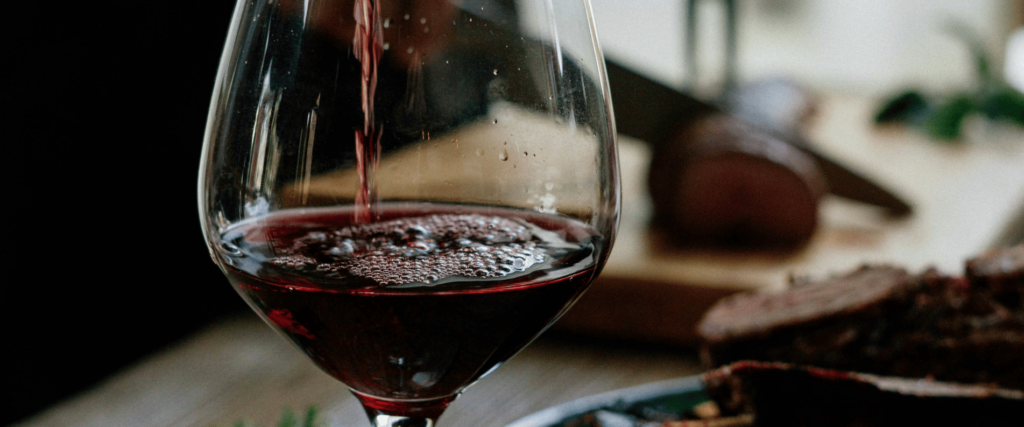 barossa red wine in glass